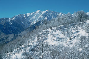 Japan Alps in Winter