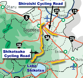 bike paths near Sapporo, Hokkaido