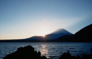 Sunrise at Lake Motosu