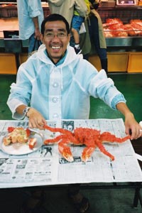 Kani:crab Washou market, Kushiro, Hokkaido