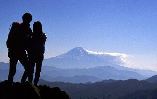 Mt Fuji from Dai-bosatsu pass